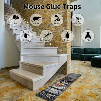 Super Sticky Mouse Repellent Film (120x27.5cm) - Long Lasting Adhesive Rat Trap Board for Indoor Kitchen Corner