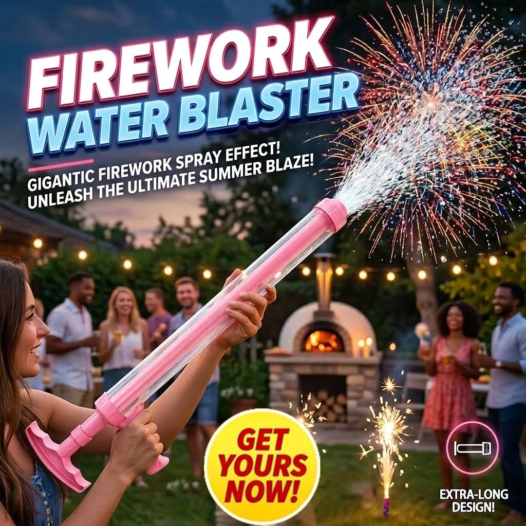 🌸💦 Pink Firework Water Gun | Cute Long-Range Summer Water Toy
