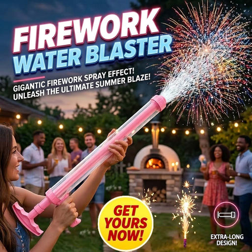 🌸💦 Pink Firework Water Gun | Cute Long-Range Summer Water Toy