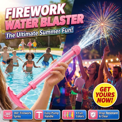 🌸💦 Pink Firework Water Gun | Cute Long-Range Summer Water Toy