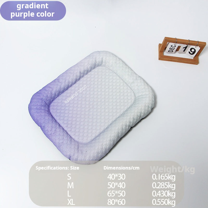 ❄️ Ice Silk Pet Cooling Mat – Breathable Summer Cooling Bed for Dogs & Cats