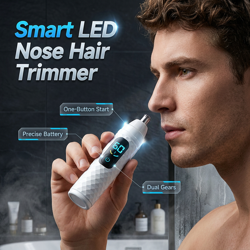 Rechargeable nose hair trimmer