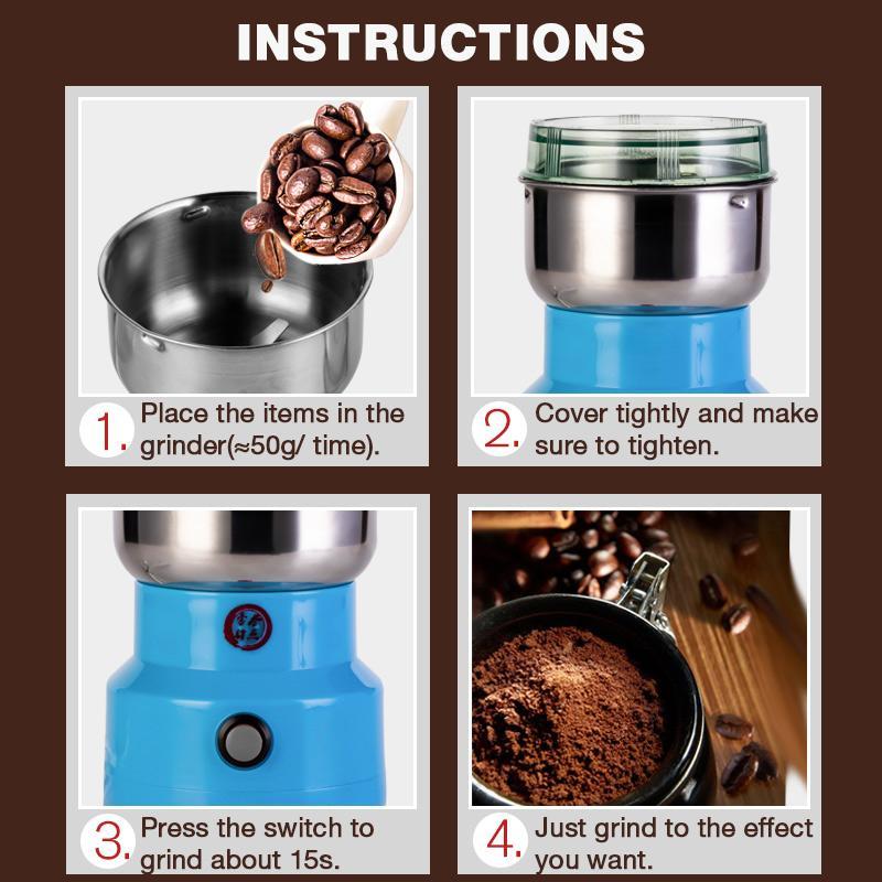 ⚡ Multifunctional Smash Machine – 🔪 Stainless Steel Grinder for Herbs, Spices, Grains & Chili – Fast Fine Powder Making for Kitchen, Pharmacy & Lab